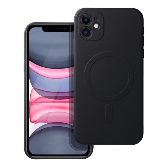 Futerał do iPhone 11 Silicone Mag Cover zgodny z MagSafe czarny