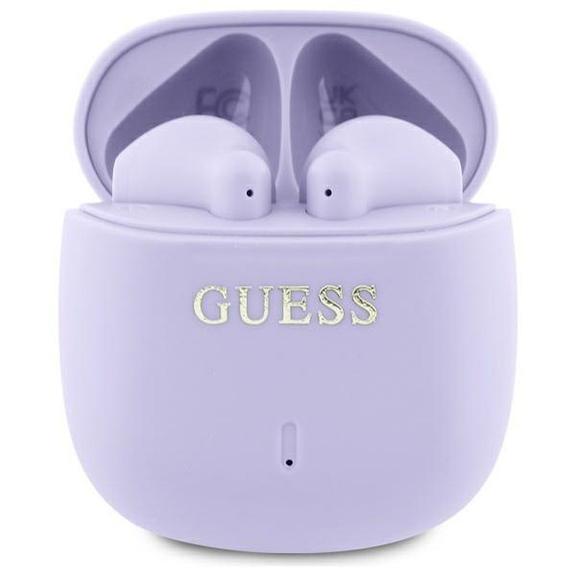 GUESS słuchawki bezprzewodowe bluetooth TWS GUTWSJ14ESGU (Printed Classic Logo) fioletowe