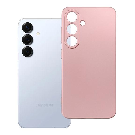 Futerał do Samsung S25 Metallic różowy