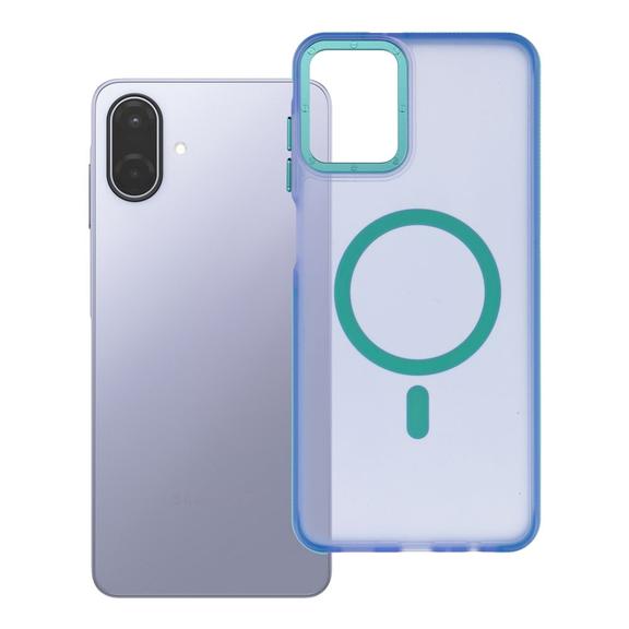 Etui na Samsung A07 / A08 Forcell F-Protect Vivid Premium zgodne z MagSafe niebieskie 0INT