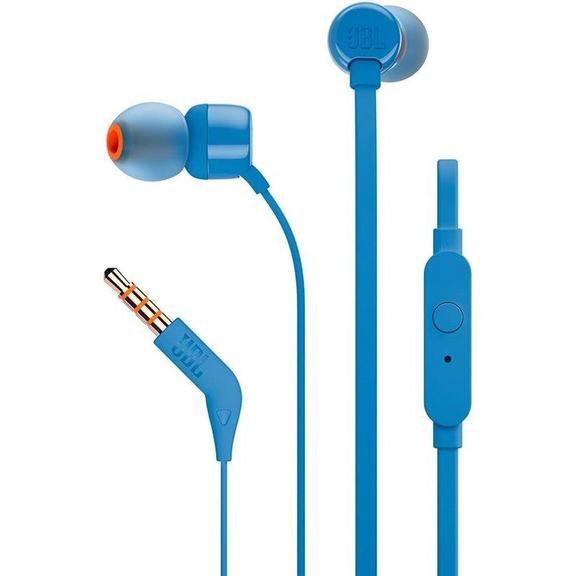 Słuchawki przewodowe douszne JBL T160BL niebieskie