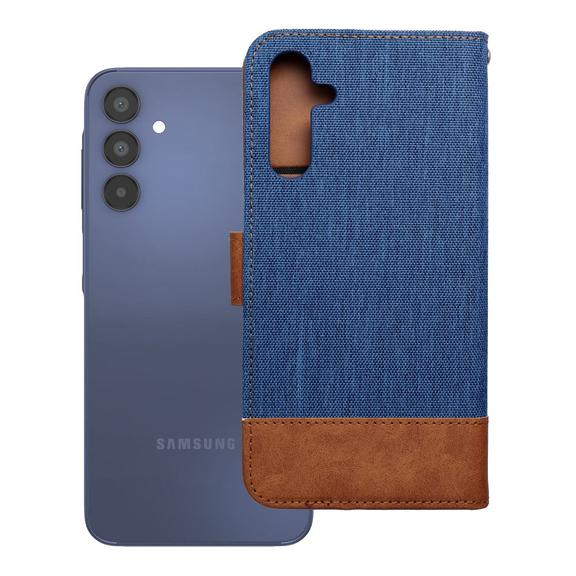 Etui z klapką na Samsung A15 4G / A15 5G Jeans Book niebieskie