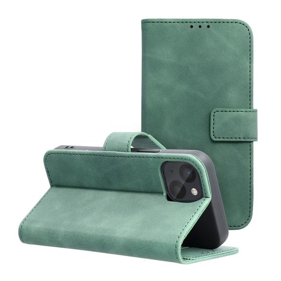 Etui z klapką na iPhone 13 MINI Tender Book zielone