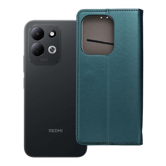 Etui z klapką na Xiaomi Redmi 17 4G / 17 5G EU Smart Magneto ciemnozielone