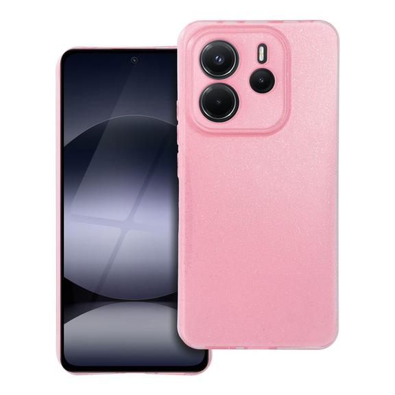 Futerał do Xiaomi Redmi Note 14 4G (GLOBAL - 164,84mm x 78,15mm x 8,16mm) Clear Case 2 mm Blink) różowy