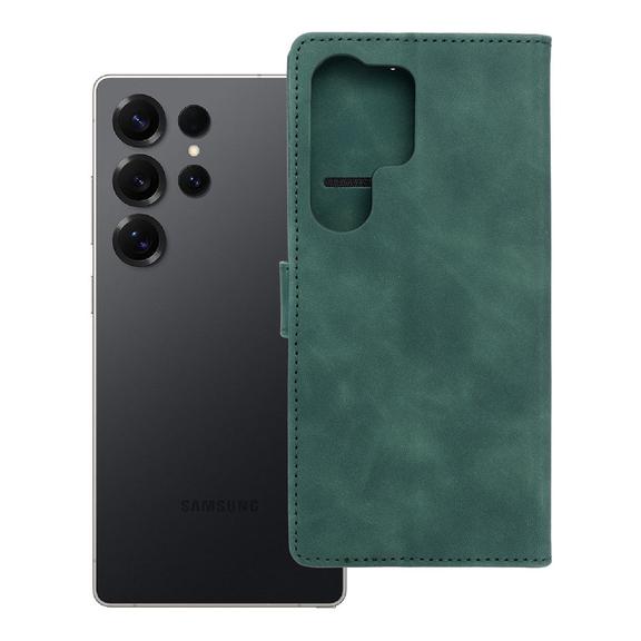 Etui z klapką na Samsung S25 ULTRA Tender Book zielone