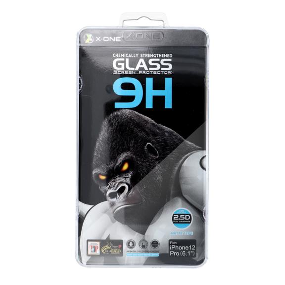 Szkło hartowane X-ONE Full Cover Extra Strong Matowe - do iPhone 14 Pro Max (full glue) czarny