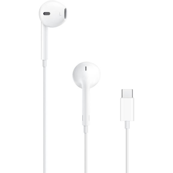 Oryginalne Słuchawki przewodowe douszne Apple A3046 Earpods MYQY3ZM/A USB C blister białe