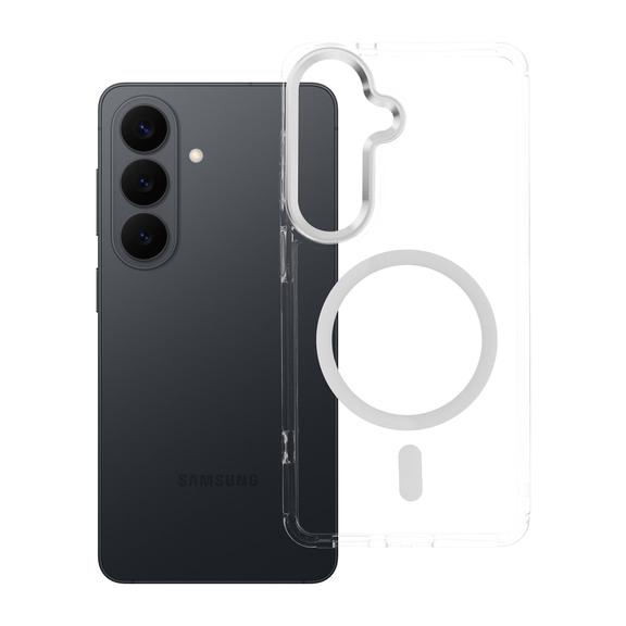 Etui na Samsung S26 Frame Clear Hybrid Mag Cover zgodny z MagSafe transparentne