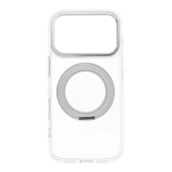 Etui na iPhone 18 Pro / 17 Pro Frame Circle Stand zgodne z MagSafe transparentne