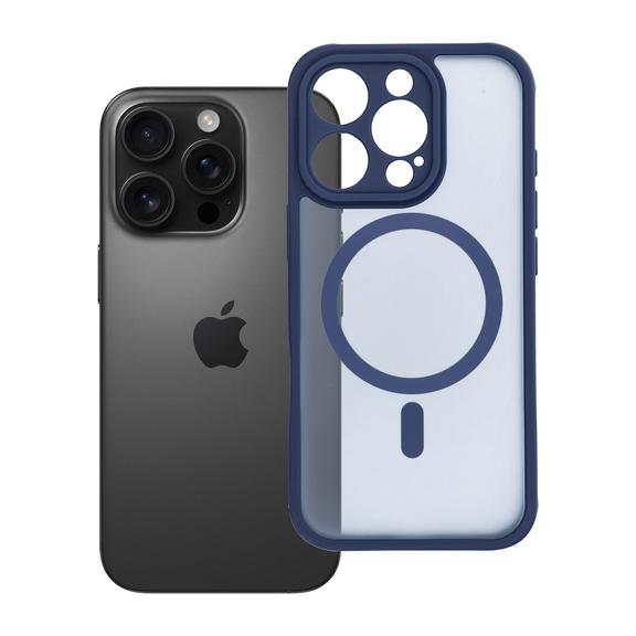 Etui na iPhone 16 PRO Full Matte Mag Cover zgodne z MagSafe niebieskie