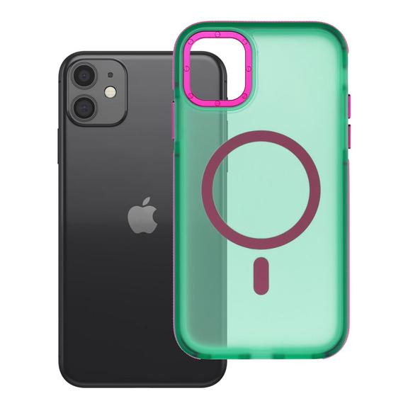 Etui na iPhone 11 Forcell F-Protect Vivid Premium zgodne z MagSafe zielone 0INT