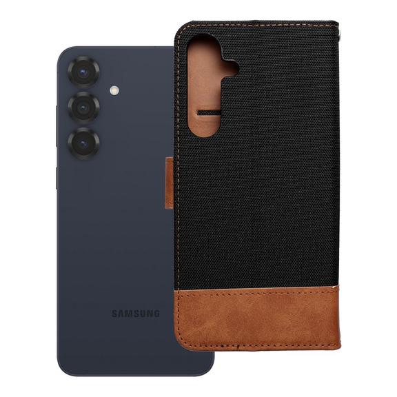 Etui z klapką na Samsung S25 PLUS Jeans Book czarne