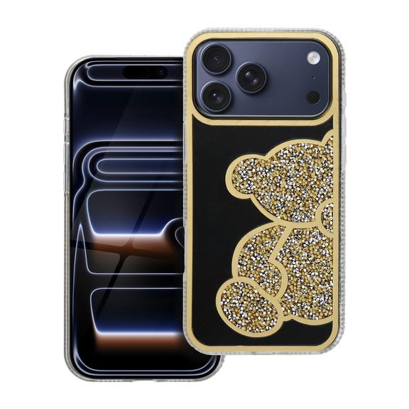 Etui na iPhone 18 Pro Max / 17 Pro Max Teddy Bear złote