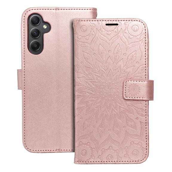 Etui z klapką na Samsung A34 5G Mezzo Book mandala złoto-różowe