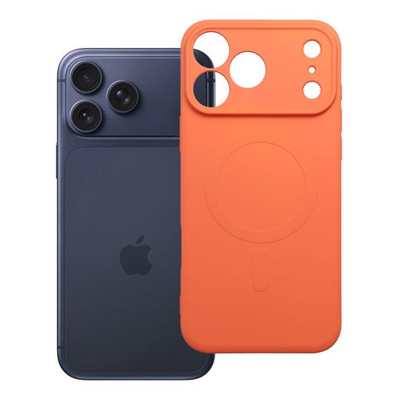 Etui na iPhone 18 Pro Max / 17 Pro Max Silicone Mag Cover zgodne z MagSafe (camera protection) orange