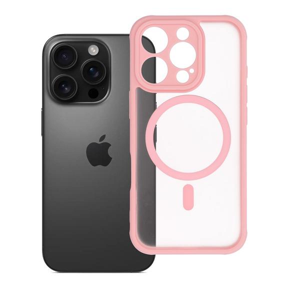 Futerał do iPhone 16 PRO Full Matte Mag Cover zgodny z MagSafe jasnoróżowy