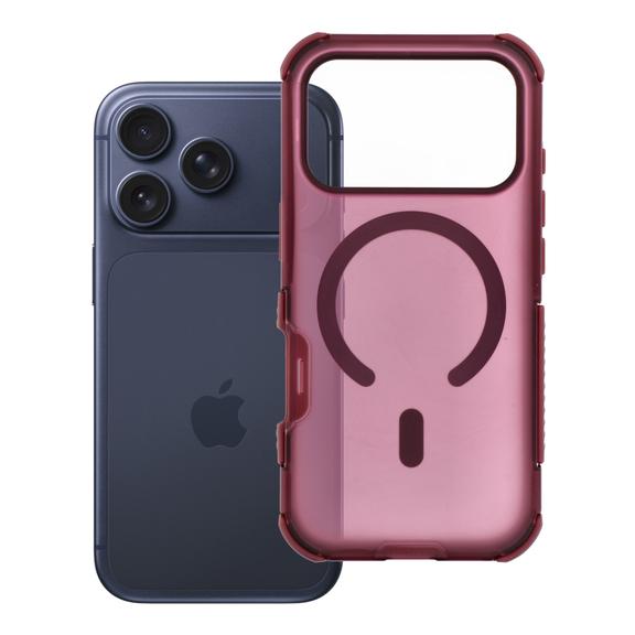 Etui na iPhone 18 Pro / 17 Pro Forcell F-Protect BumperX Premium zgodne z MagSafe dark cherry 0INT