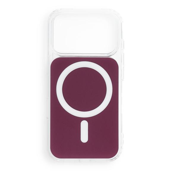 Etui na iPhone 18 Pro / 17 Pro Clear Fusion Mag Cover zgodne z MagSafe dark cherry
