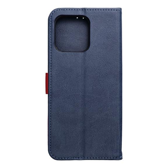 Etui z klapką na Motorola G57 POWER Split Book granatowo-czerwone