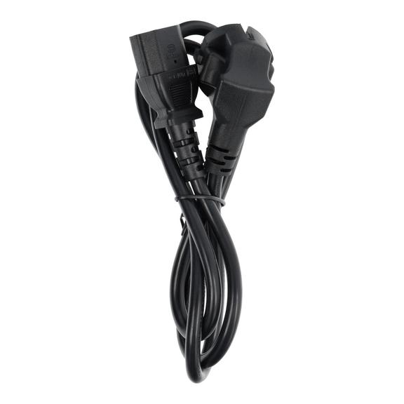 Kabel zasilający do komputera PC / drukarka / monitor 230V 16A 1 m czarny