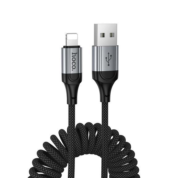 Kabel USB A do Lightning Hoco PD 2,4A 1,5 m X121 czarny