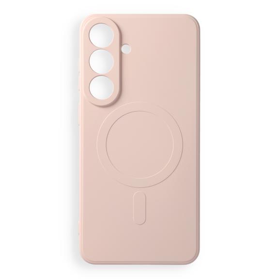 Etui na Samsung S26 FE Silicone Mag Cover zgodne z MagSafe (camera protection) różowe