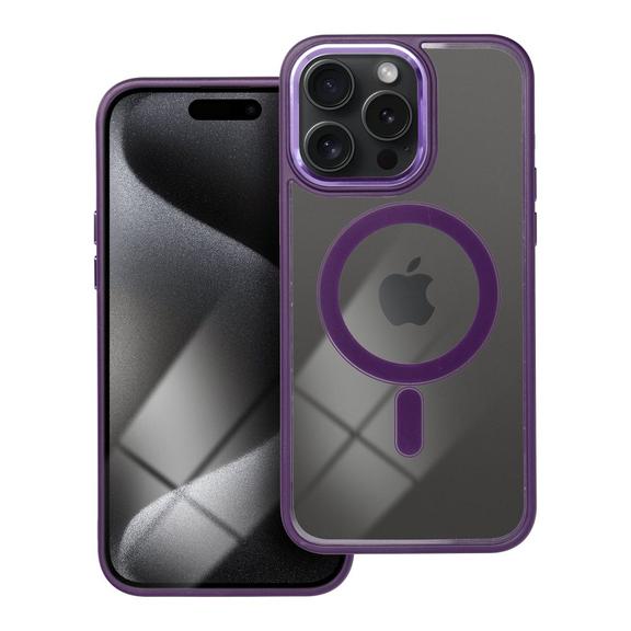 Futerał do iPhone 15 PRO MAX Color Edge Mag Cover zgodny z MagSafe fioletowy