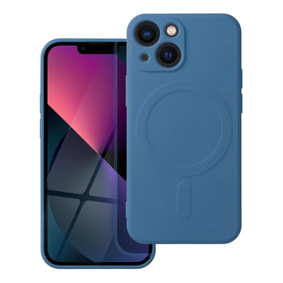 Futerał do iPhone 13 MINI Silicone Mag Cover zgodny z MagSafe niebieski