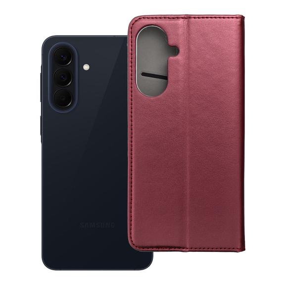 Etui z klapką na Samsung A57 5G Smart Magneto burgundowe