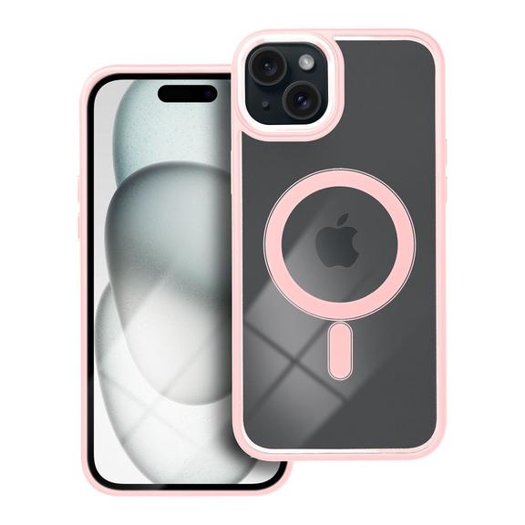 Futerał COLOR EDGE MAG COVER kompatybilny z MagSafe do IPHONE 15 Plus różowy