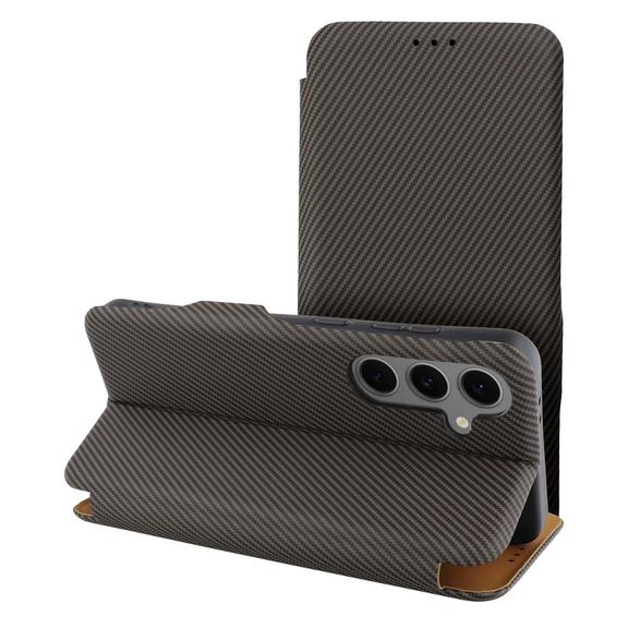 Etui z klapką na Xiaomi Redmi NOTE 14 5G Folio Side Magnet brązowe