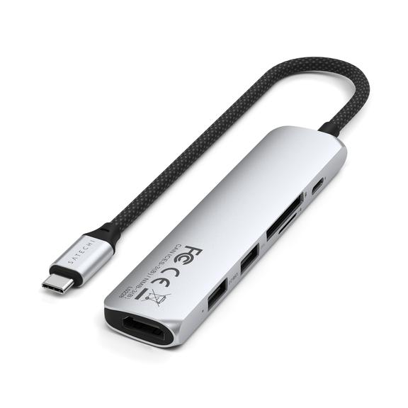 SATECHI adapter HUB 6w1 Typ C ST-P6SS srebrny