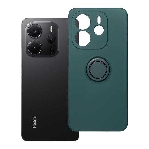 Etui na Xiaomi Redmi Note 14 4G (GLOBAL - 164,84mm x 78,15mm x 8,16mm) Silicone Ring zielone