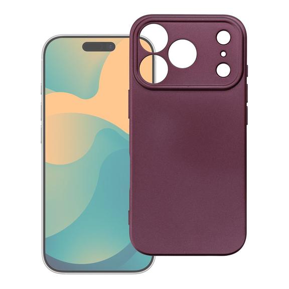 Etui na iPhone 18 Pro Max / 17 Pro Max Metallic burgundowy