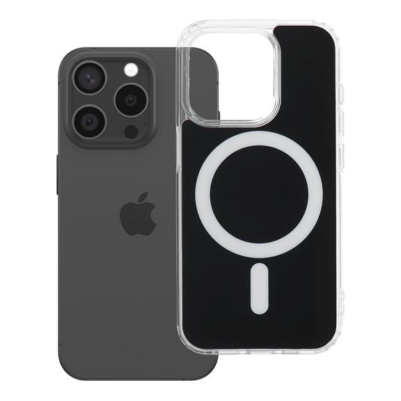 Etui na iPhone 15 PRO Clear Fusion Mag Cover zgodne z MagSafe czarne