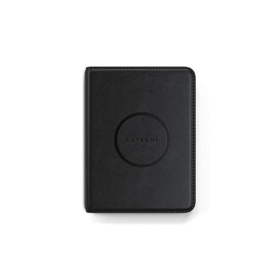 Lokalizator zgodny z Apple Find My Satechi FindAll Passport Cover w formie etui na paszport ze skóry wegańskiej ST-VPCK czarny