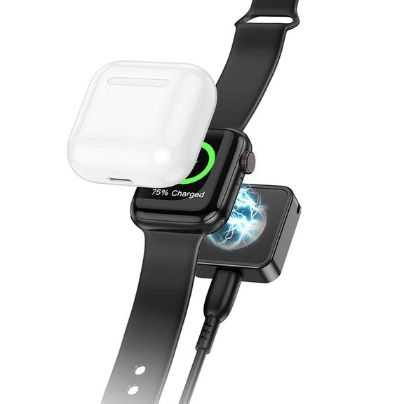 Ładowarka indukcyjna Hoco 2,5W kompatybilna z Apple Watch CW55 czarna