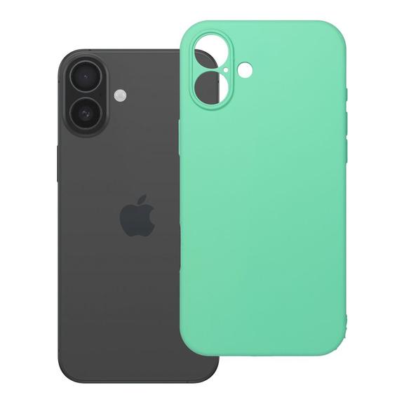 Etui na iPhone 16 PLUS Silicone 2mm (camera protection) zgodne z MagSafe miętowe