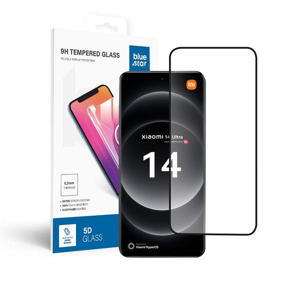 Szkło hartowane do Xiaomi 14 ULTRA Blue Star 5D czarne
