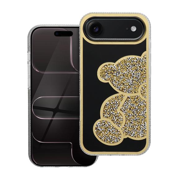 Futerał do iPhone 17 AIR Teddy Bear złoty