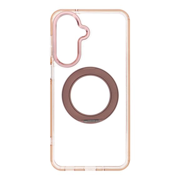 Etui na Samsung A27 Frame Circle Stand zgodne z MagSafe złote