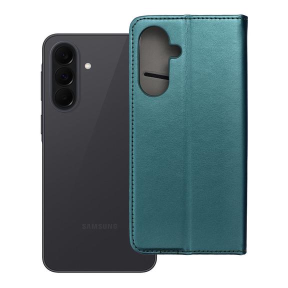 Etui z klapką na Samsung A37 Smart Magneto ciemnozielone