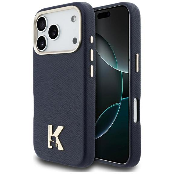 KARL LAGERFELD futerał do IPHONE 17 Pro Max kompatybilny z MagSafe KLHMP17X5PGFKHGB (PU FW W/ KHead Logo) niebieski