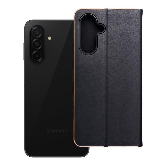 Etui z klapką na Samsung A26 5G Luna Book Gold czarne