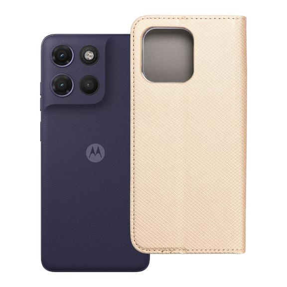 Etui z klapką na Motorola G17 POWER Smart Case Book złote