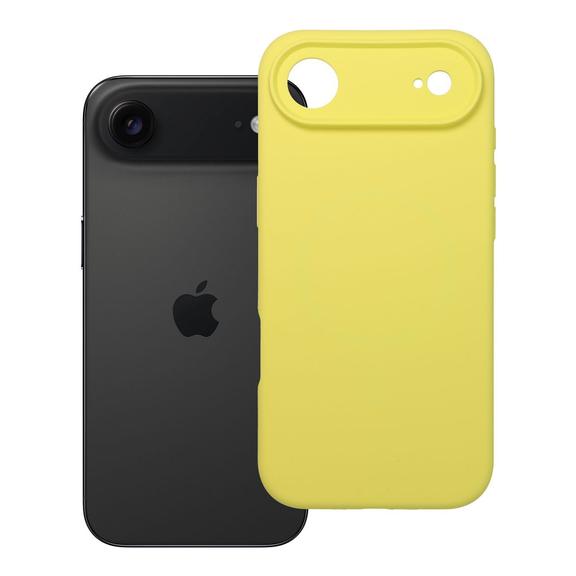 Futerał do iPhone 17 AIR Silicone 2mm zgodny z MagSafe żółty