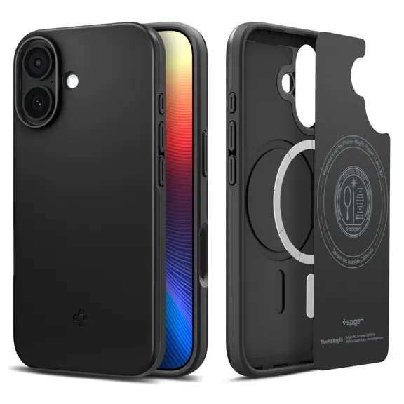 SPIGEN futerał THIN FIT MAG kompatybilny z MagSafe do IPHONE 17 black