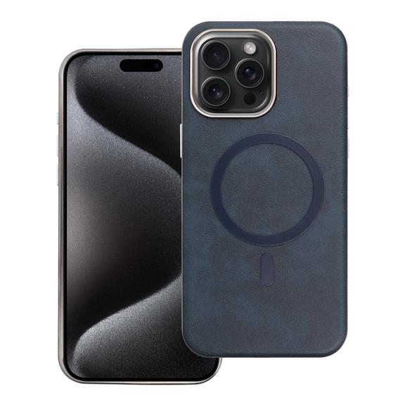 Etui na iPhone 15 PRO MAX Gentleman Mag Cover zgodne z MagSafe granatowe