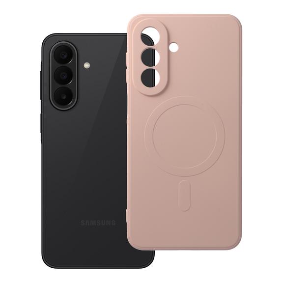 Etui na Samsung A27 Silicone Mag Cover zgodne z MagSafe (camera protection) różowe